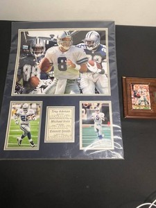 Football Memorabilia - Cowboys Collage & Troy Aikman Signed Plaque Mixed Lot