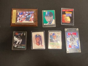 Baseball Card Collection - Vintage Ken Griffey Jr. Plaque & Cards