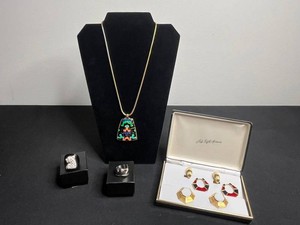 Vintage Costume Jewelry Mixed Lot - Joseph Mazer, Necklace & Ring