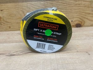 Ultra-Tow 4in. x 30ft. Tow Strap, 20,000-Lb. Breaking Strength, 6666-Lb. Working Load, Yellow