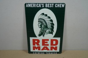 Novelty Metal Sign - Red Man