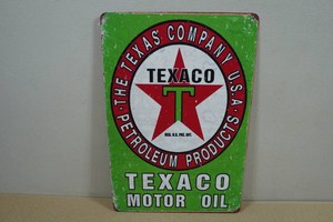 Novelty Metal Sign -  Texaco