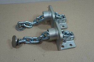 Bolt-On Plated Floor Chain Tie-Down