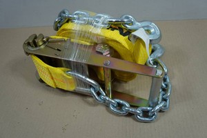 Ratchet Strap with Chain Anchor