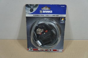 Brinks Flexible Steel Cable & Lock Set