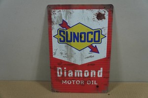 Vintage Style Metal Sign - Sunoco Motor Oil