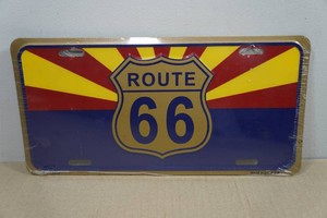 Route 66 License Plate