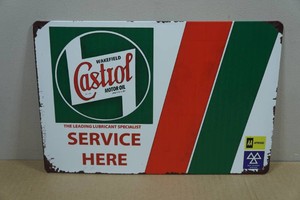 Vintage Style Metal Sign - Castrol