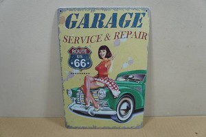 Vintage Style Metal Sign - Garage Service & Repair