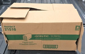 Celtic tile natural multifold paper towels (14 in lot)