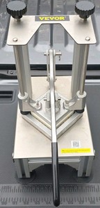 VEVOR Heavy-Duty Manual Corner Notcher - 4 x 4 Sheet Metal Angle Shear