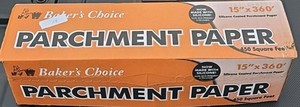 Bakers Choice parchment paper 15 in x 360 ft new