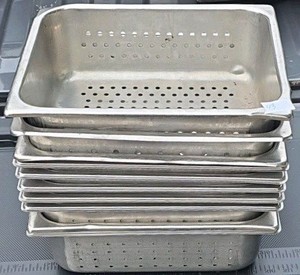 commercial perforated pan (9 in lot)
