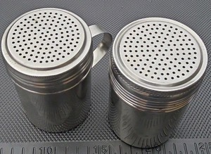 stainless steel salt and pepper shaker