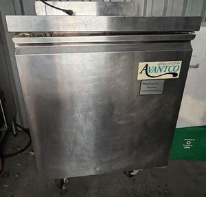 Avantco 27 Stainless Steel Single-Door Worktop Freezer (Model 178TWT27F)  115V (unable to test)