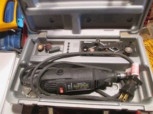 Dremel MultiPro model 395 type 5 variable speed Tool with hardside case and misc accessories