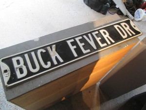 Buck Fever Dr Street marker style sign