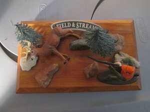 Field and Stream Mock hunting scene display