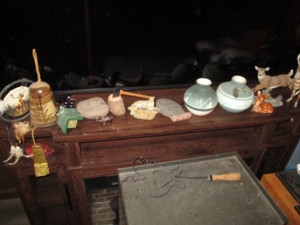 Collection of wildlife and South western style figurines, vases, rocks and nik naks