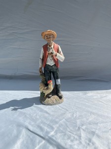 HOMCO PORCELAIN FARMER FIGURINE #38