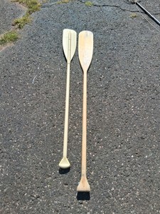 2 CANOE PADDLES