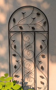 Y - Garden Trellis - Decorative Metal Arched Vine & Bird Design