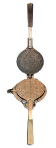 DR - Vintage Krumkake Waffle Iron - Jotul Norway Cast Iron