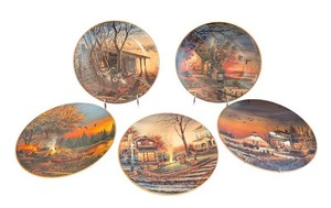 DR - Collectible Plates - Vintage Terry Redlin Decorative Art (Lot of 5)
