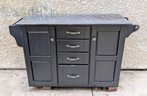 Y - Kitchen Work Cart - Granite Top Garden Table