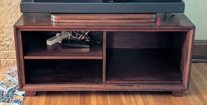 ML - Entertainment Stand - Wood Swivel-Top TV Console