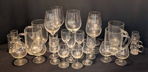 DR - Glassware Mixed Lot - Wine Glasses, Mugs, Goblets & Beer Steins