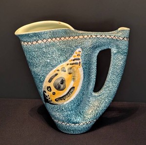 DR - Vintage Pottery Pitcher Vase - Langbein Italian Decor