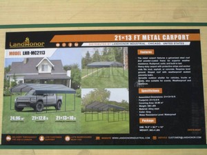 LandHonor 13x21 Carport