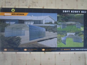 ATS 20x20x10 Carport wSides