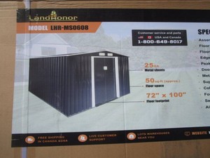 LandHonor 6x8 Storage Shed
