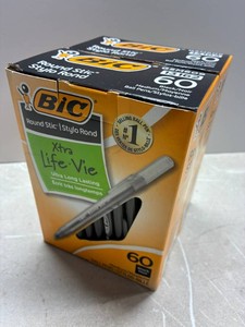 Black BIC Stick Pens