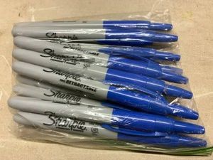 Sharpie Blue Fine Retractable Markers