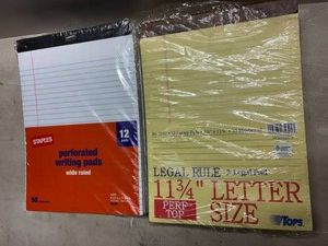 White and Yellow Writing Pads