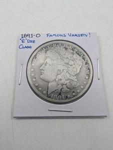 1891-O Morgan Silver Dollar E Under Tail Variety