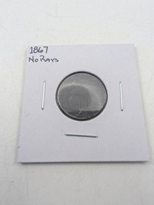 1867 No Rays Coin