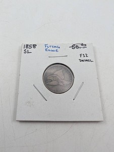 1858 Flying Eagle Cent One Cent Coin