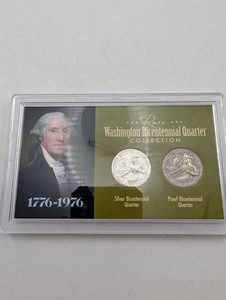 Washington Bicentennial Quarter Collection With Silver & Proof Quarters