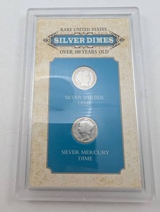 Estate Collection of United States Silver Barber and Mercury Dimes
