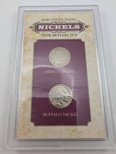 Estate Collection 1911 Liberty And 1919 Buffalo Nickels Display