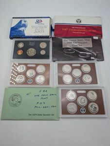 Estate Collection Of 7 U.S. Mint Coin Sets (1979-2018)