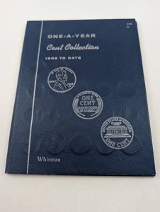 Whitman One-A-Year Cent Collection Album 1909 To Date No. 9100
