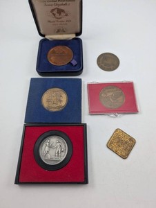 Estate Collection Of 5 Commemorative Medals