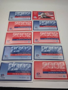 United States Mint Uncirculated Coin Sets (Lot of 10)