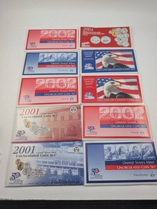 Estate Lot of 10 United States Mint Uncirculated Coin Sets