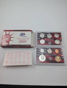 2001 United States Mint Silver Proof Sets (Lot of 2)